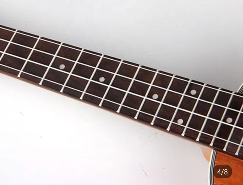 California MusicBox Spruce/zebrawood ukulele acoustic electric "23"
