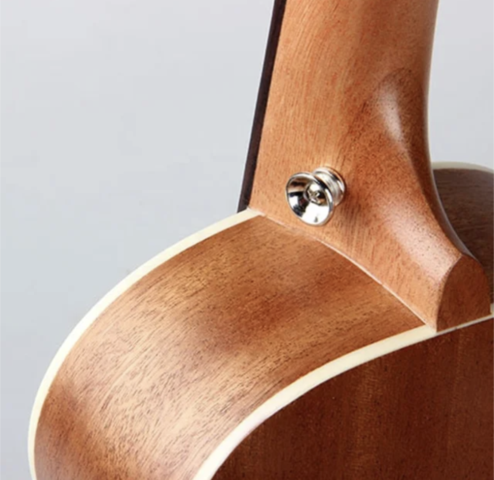 California MusicBox Spruce/zebrawood ukulele acoustic electric "23"