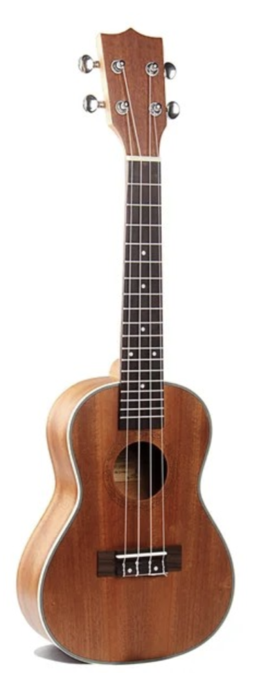 California MusicBox Spruce/zebrawood ukulele acoustic electric "23"