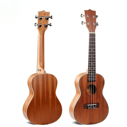 California MusicBox Spruce/zebrawood ukulele acoustic electric "23"